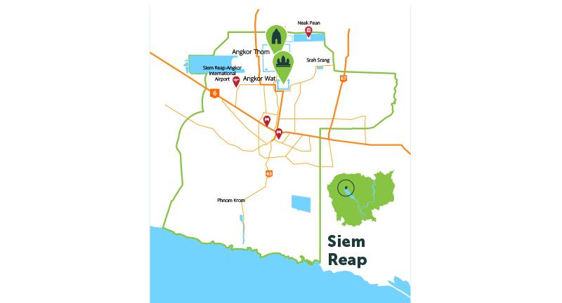 Map of Siem Reap